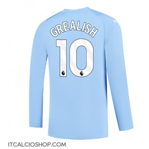 Manchester City Jack Grealish #10 Prima Maglia 2023-24 Manica Lunga
